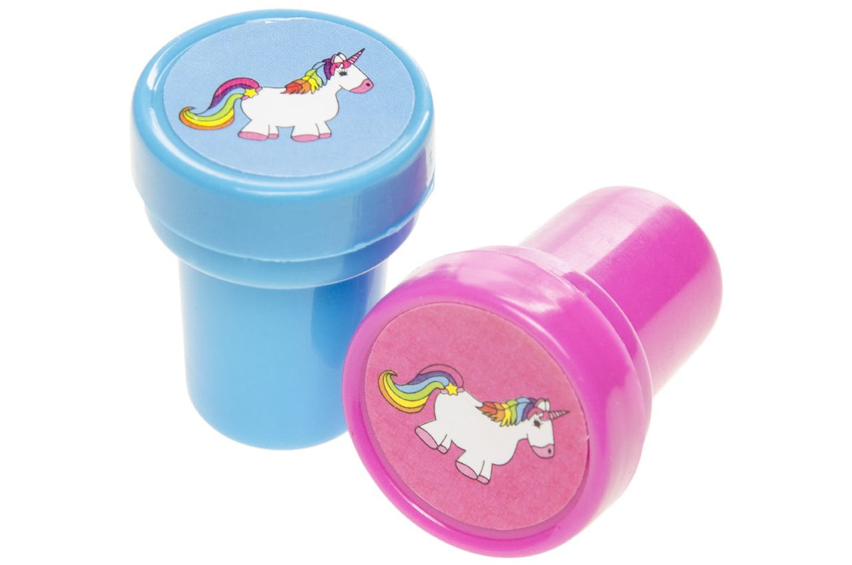 Pack of 24 Unicorn Stamps - Party Bags Rewards Crafting Activities