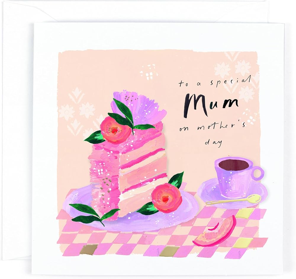 Cake and Tea Design Special Mum Mother's Day Card