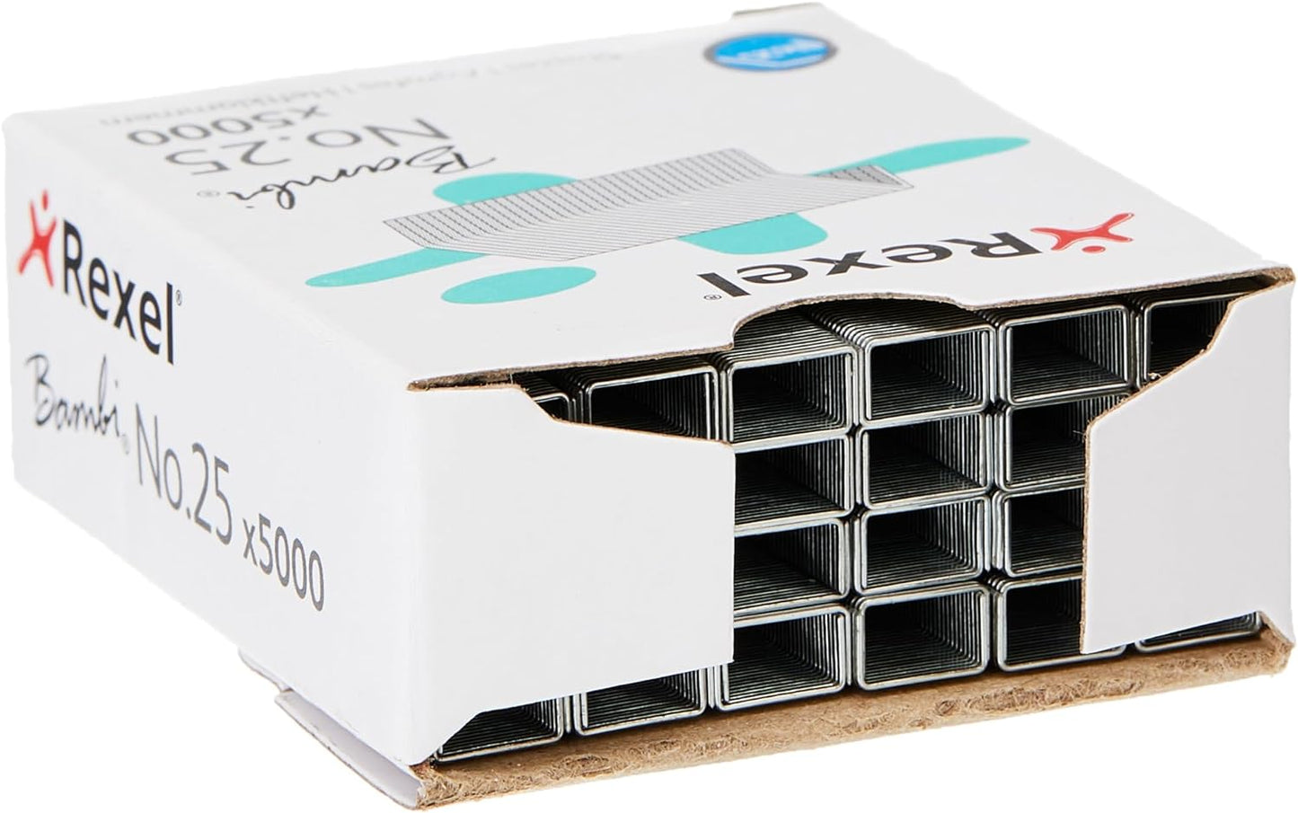 Pack of 5000 4mm Rexel No. 25 Staples