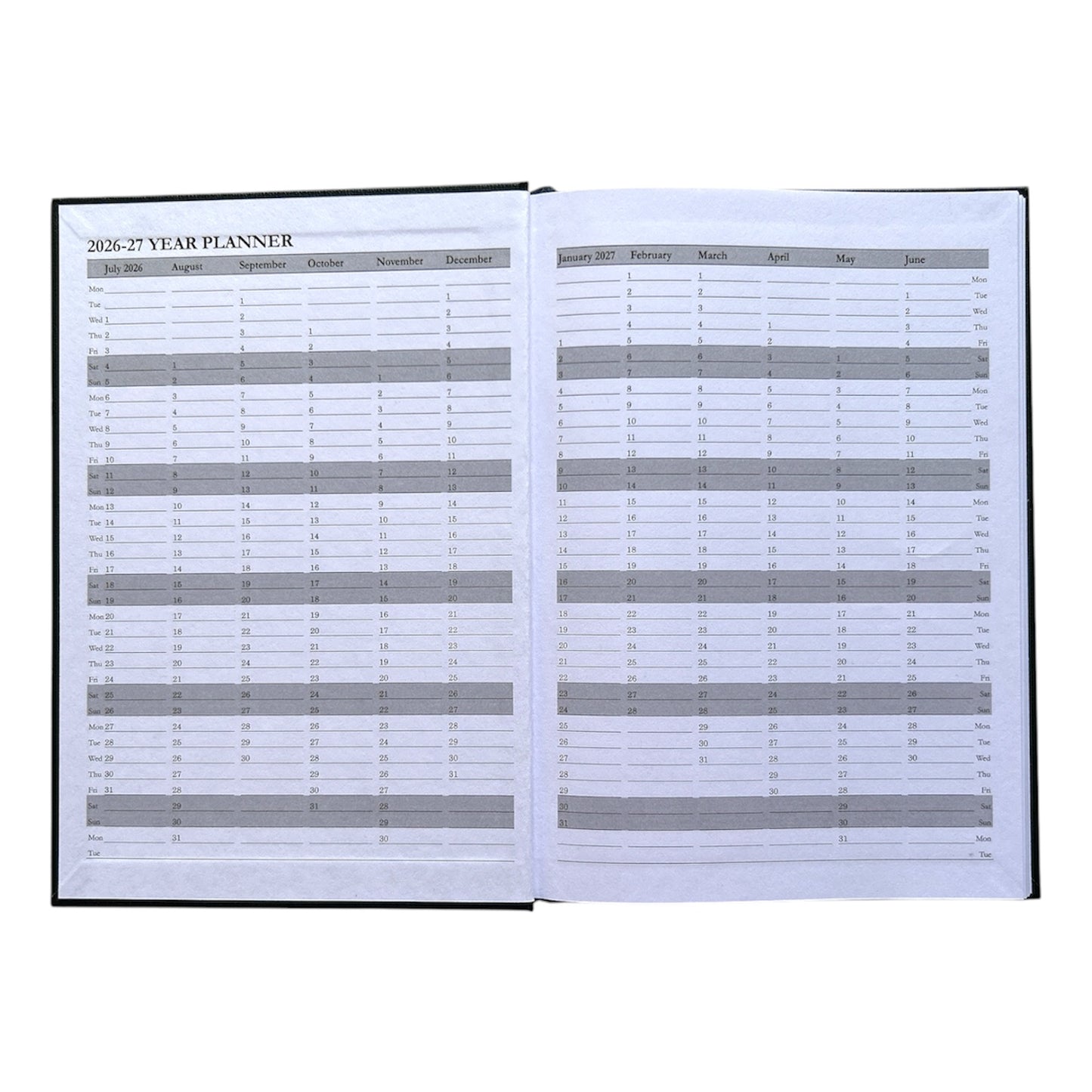 Janrax 2026-2027 A5 Week To View Blue Academic Diary