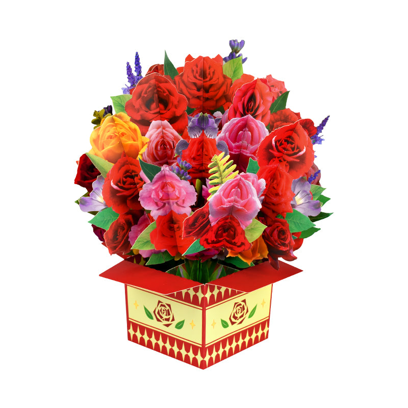 Bloom Box Rose Elegance 3D Pop Up Greeting Card