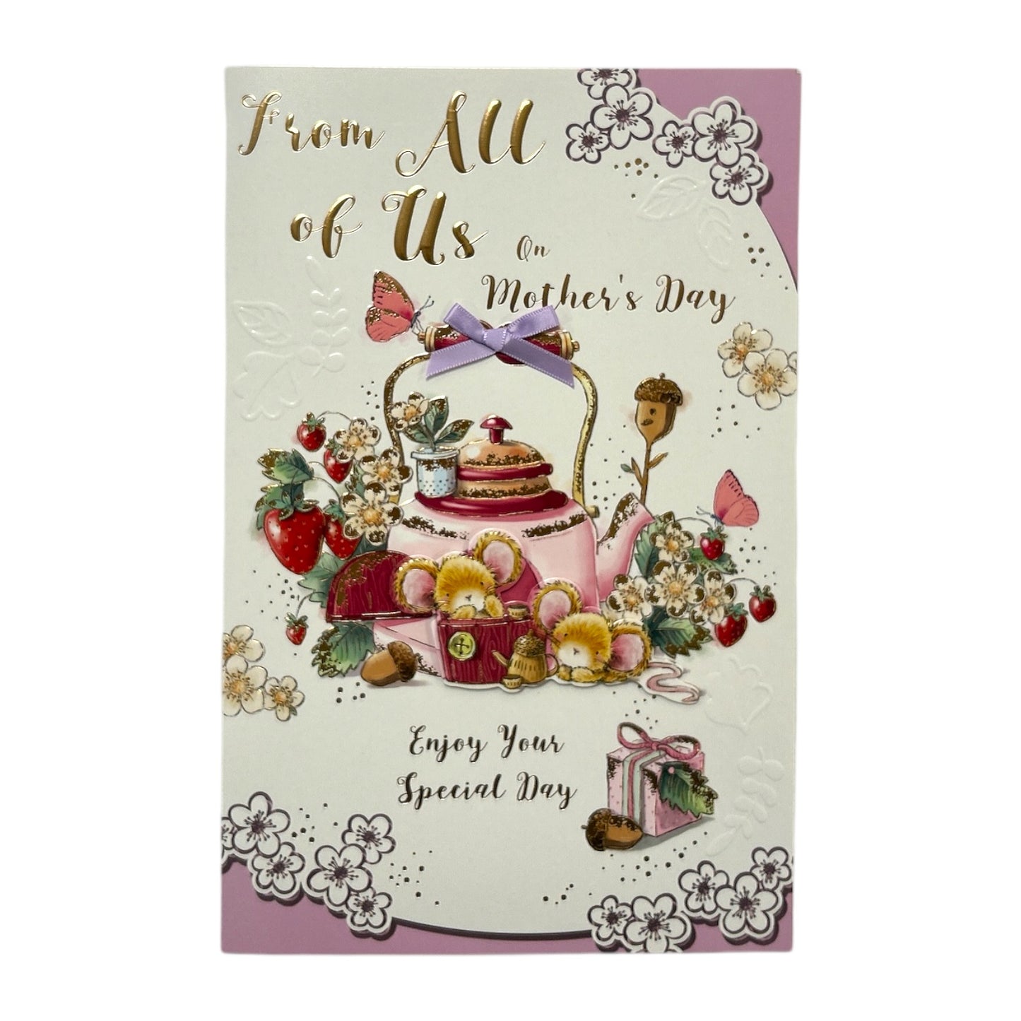From All Of Us Mice And Teapot Design Mother's Day Card
