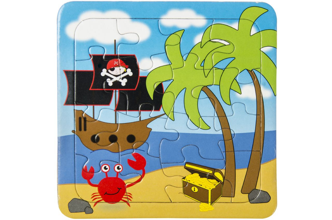 Pack of 12 Pirate Mini Puzzle Games