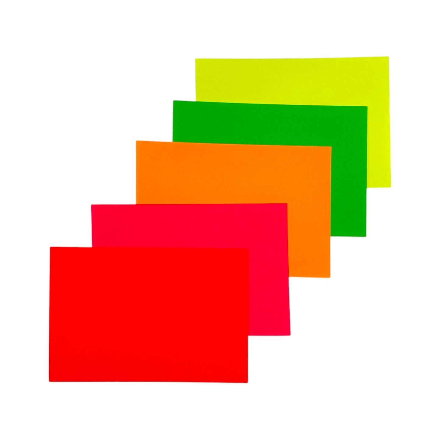 Pack of 200 Fluorescent Paper Blocks Shapes 102x152mm