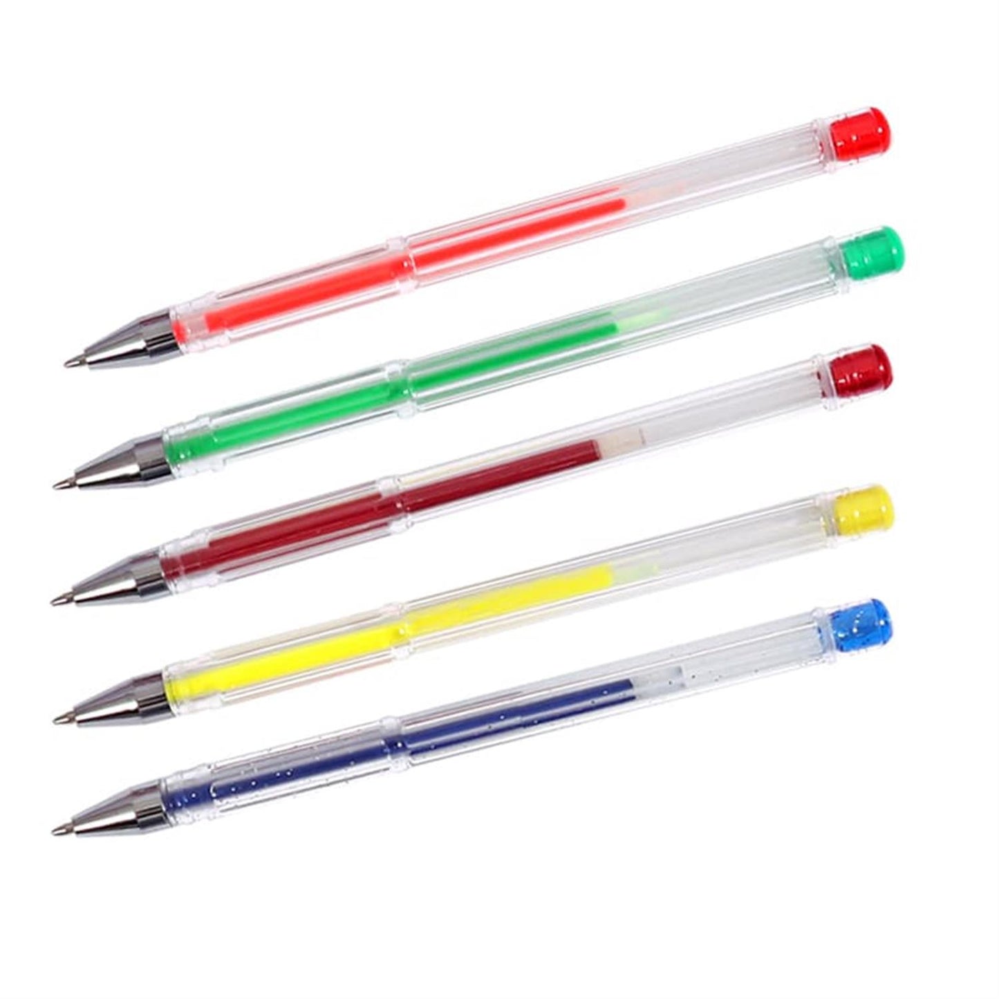 Pack of 60 Assorted Coloured Gel Ink Pens Set - Primary, Pastel, Metallic, Neon, Glitter