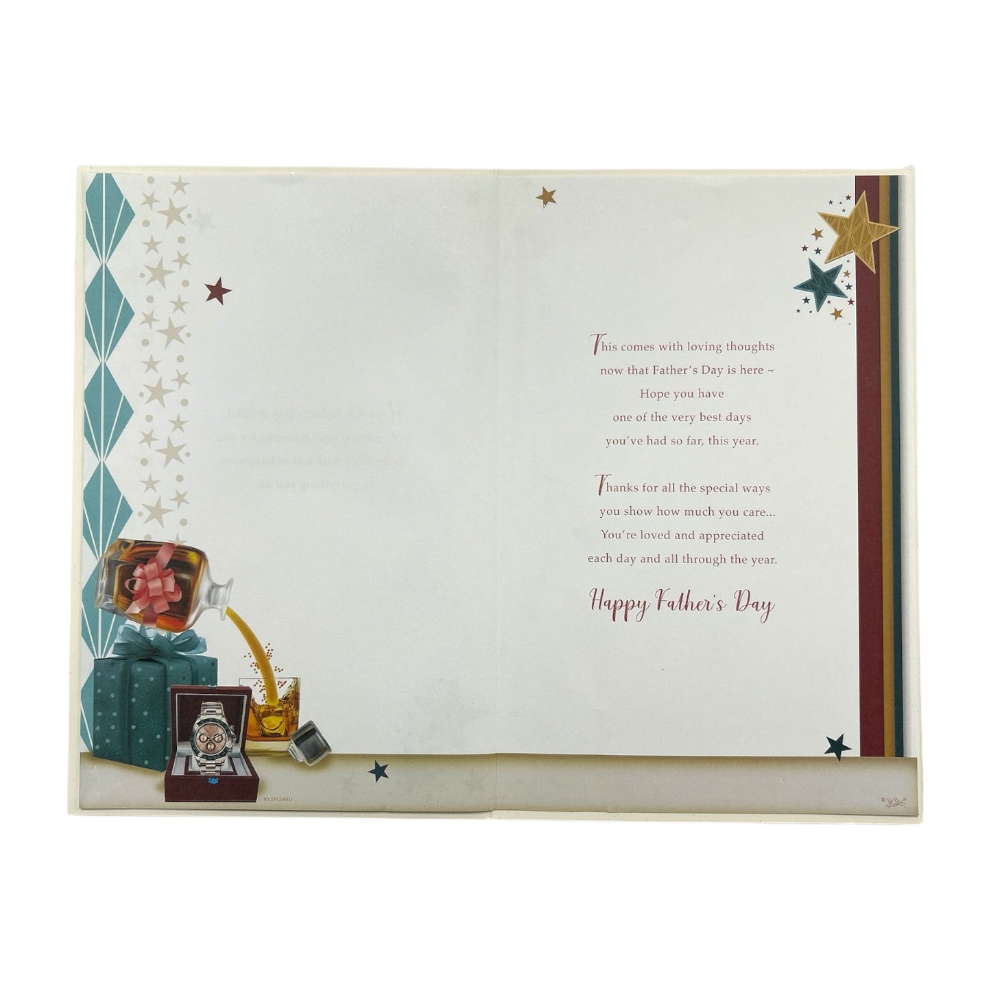 For A Special Father Gift Boxes Design Father's Day Card