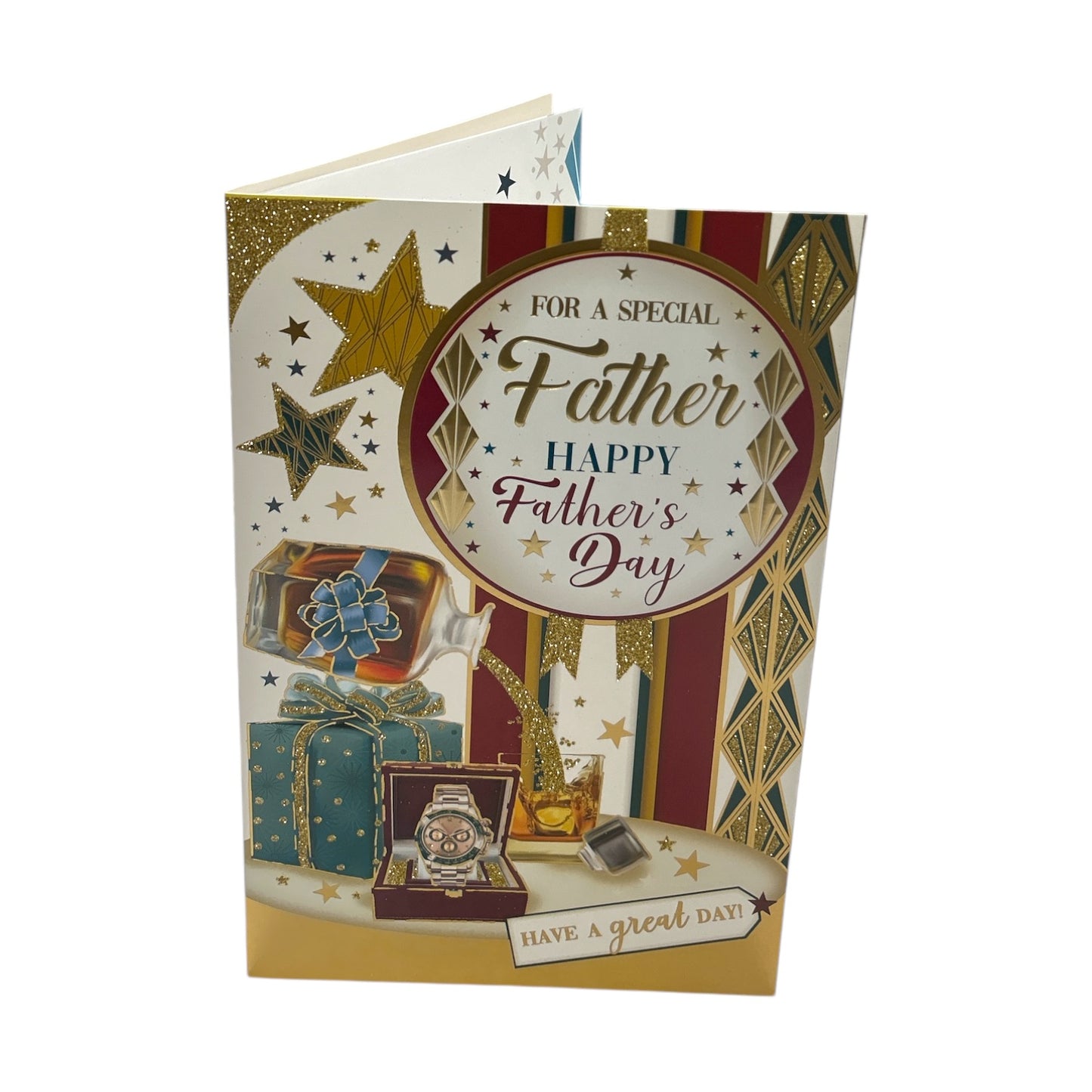 For A Special Father Gift Boxes Design Father's Day Card