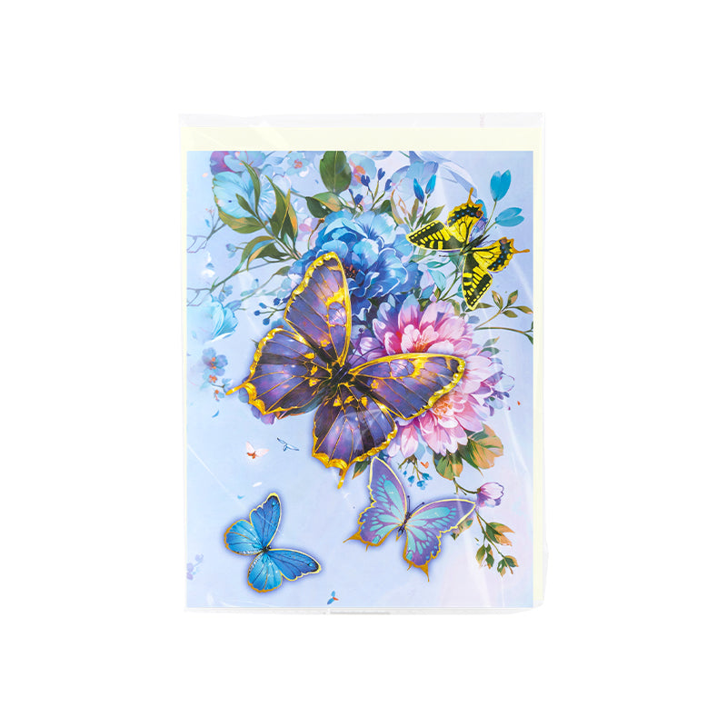 Colorful Whispers Butterfly & Flower 3D Pop Up Card