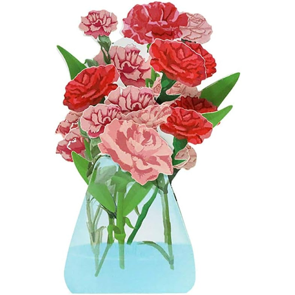 Blooming Tulip Wishes 3D Pop Up Greeting Card - Valentine's Birthday Anniversary
