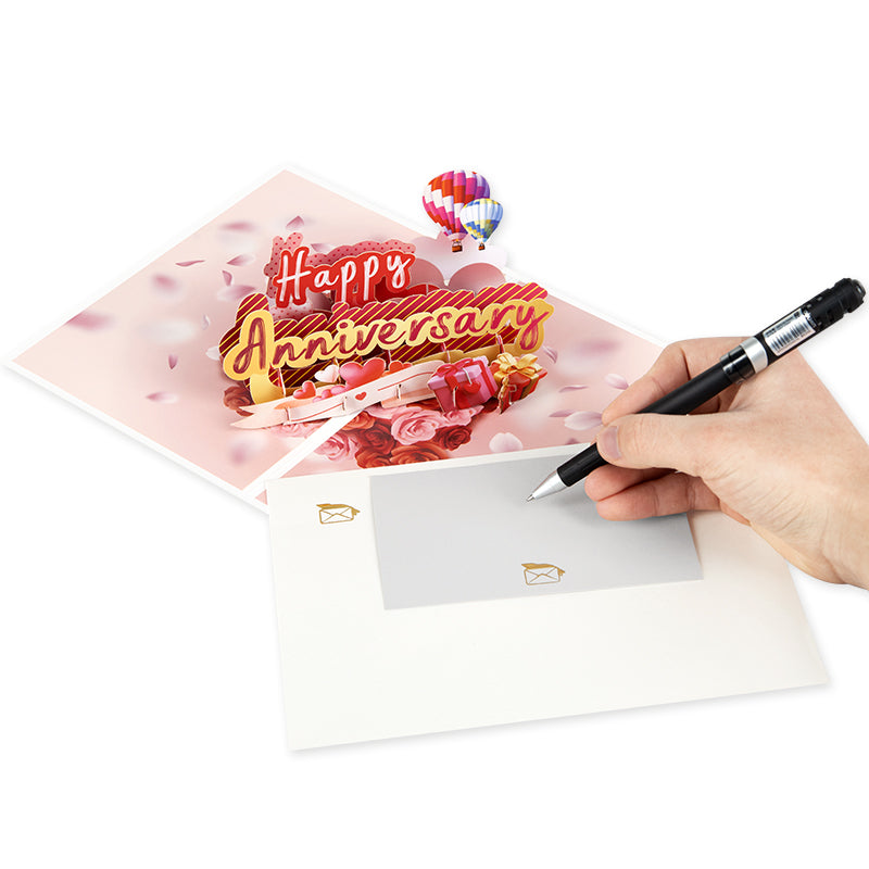 Ballooned With Joy 3D Pop Up Anniversary Card