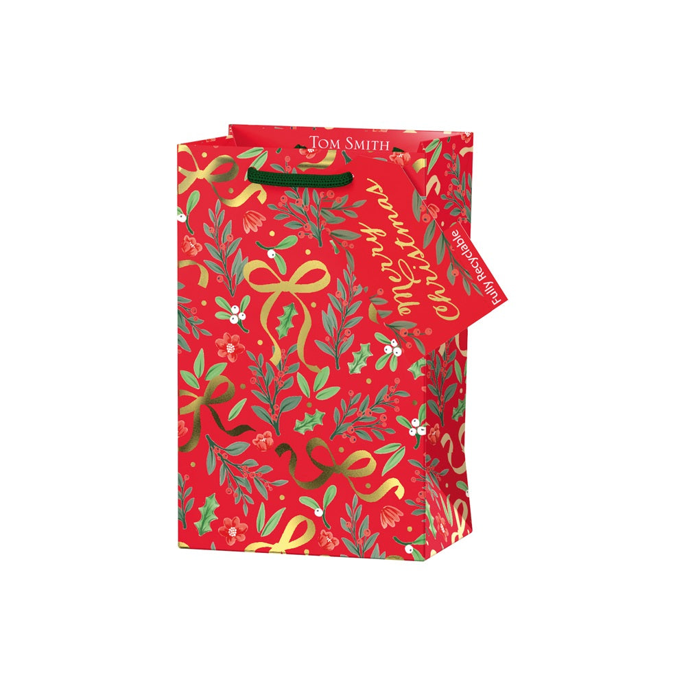 Winter Foliage Timeless Noel Small Christmas Gift Bag