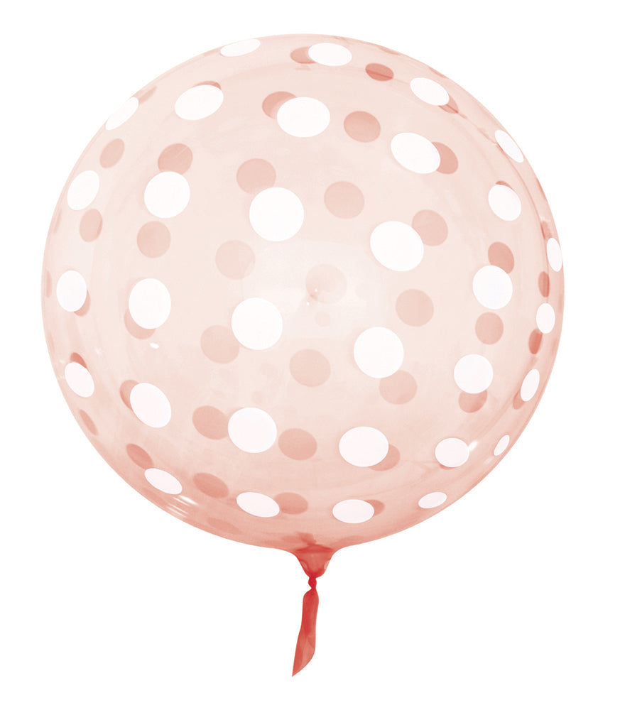 Pack of 5 Red Polka Dots 18" Vortex Balloons