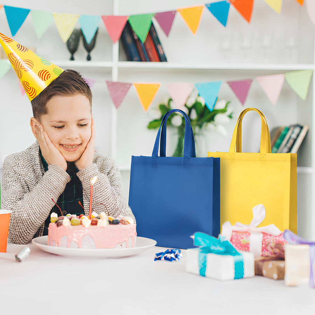 Pack of 25 Pink Coloured 40x30x10cm Non-Woven Bags with Handle