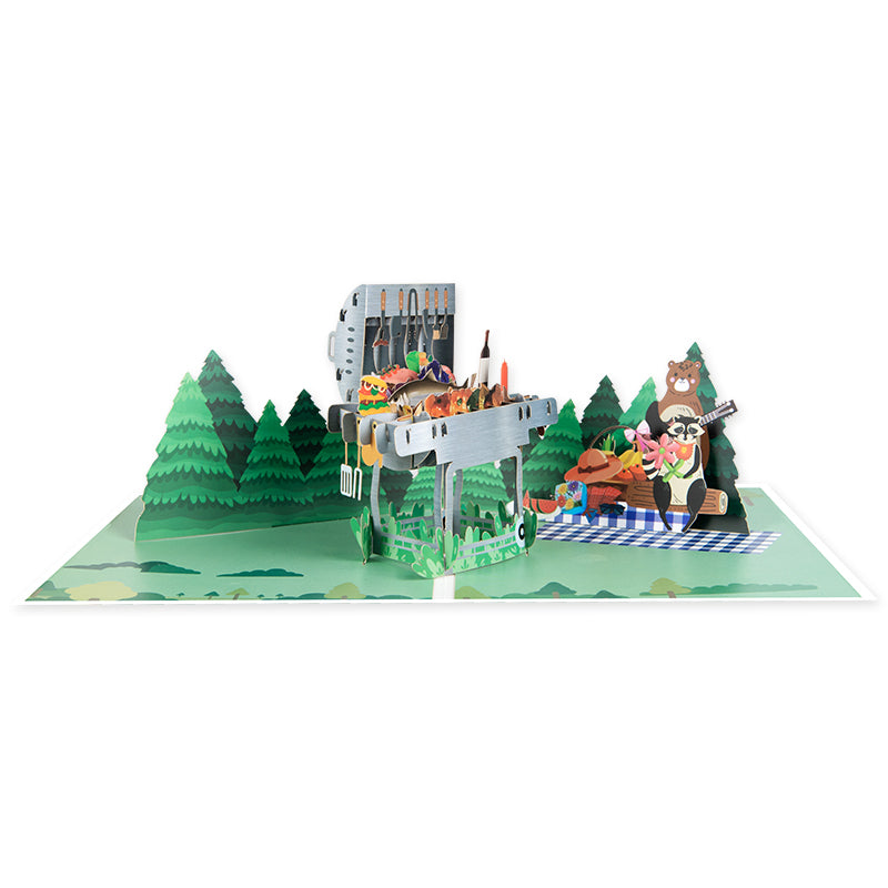 Grill & Chill 3D Barbecue Pop Up Card