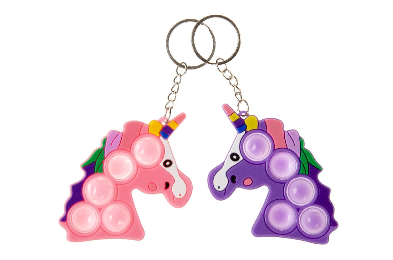 Single Unicorn-Shaped Pop It Keychain