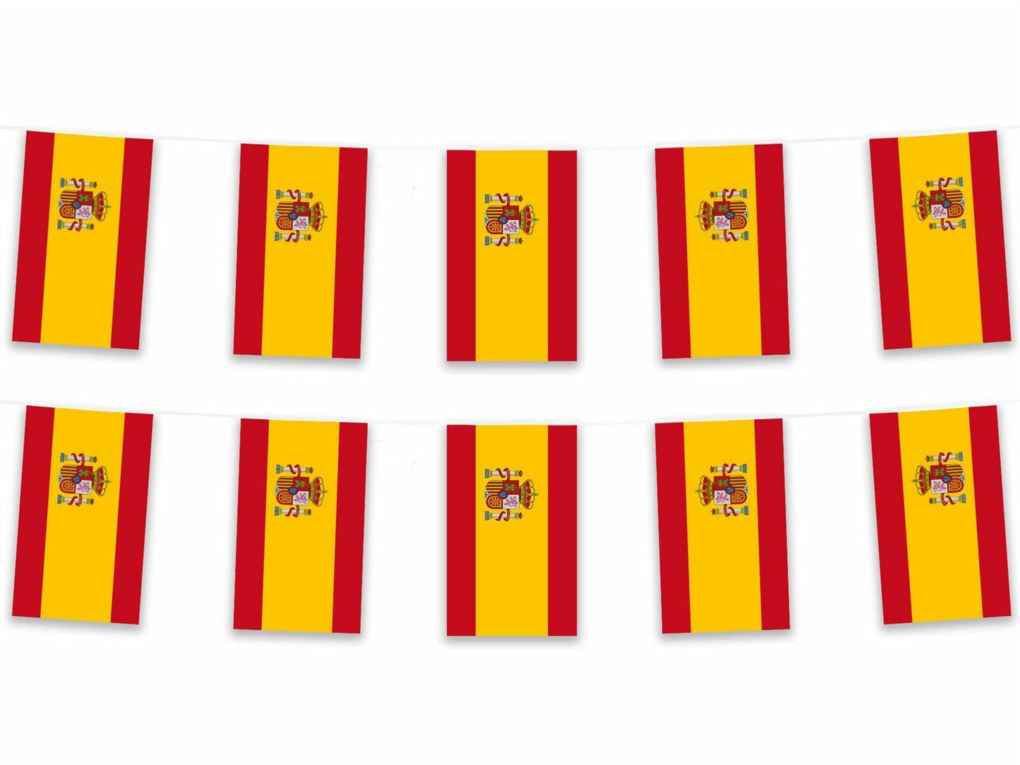 Spain Rectangle Bunting 10m with 20 Flags