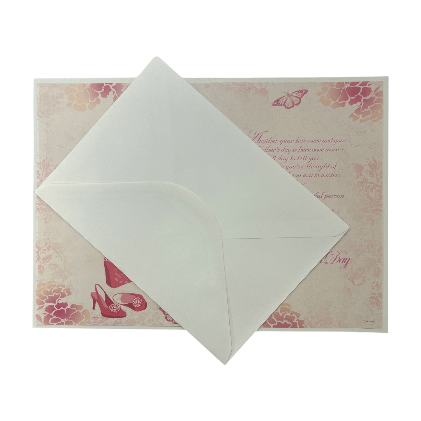 For Mum Stunning Pink Dress Mother's Day Card