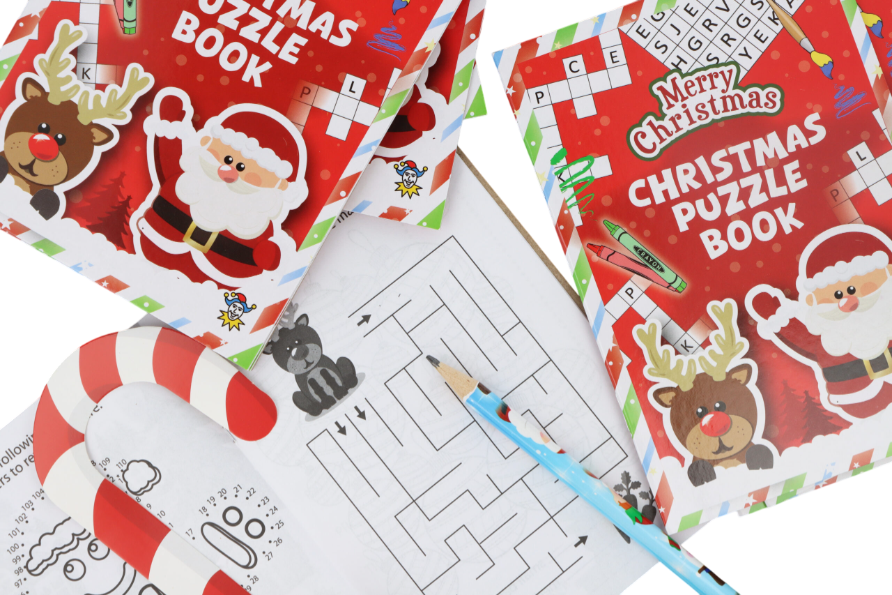 Mini Christmas Puzzle Book