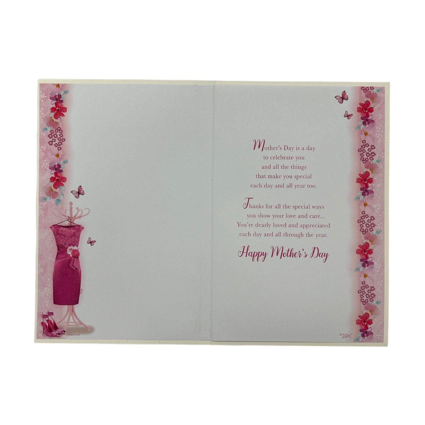 To My Partner Beautiful Pink Dress Design Mother's Day Card