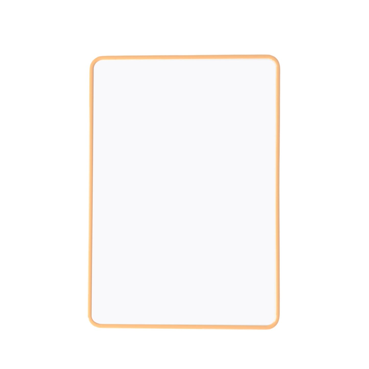 A4 Double Sided Magnetic Erasable MDF Plain Whiteboard With Orange Border