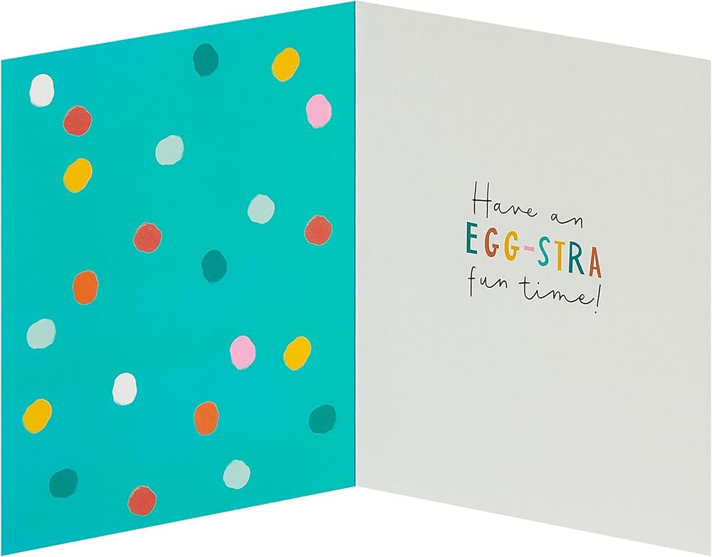 Colourful Eggs Design Easter Card