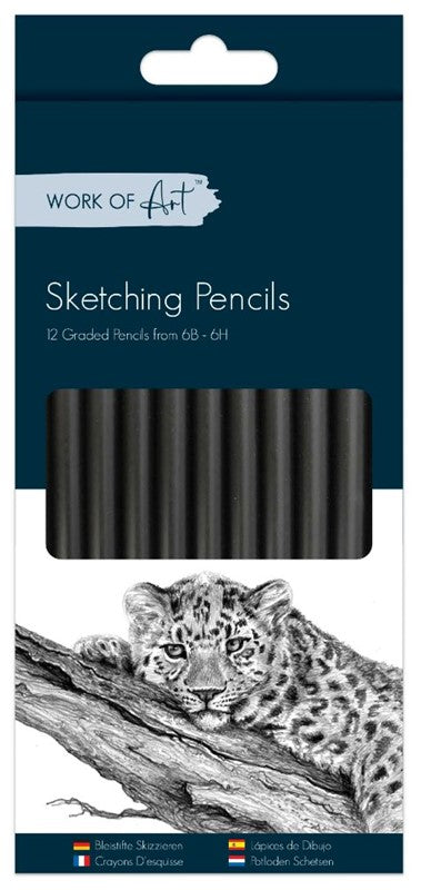 12 Sketching Pencils