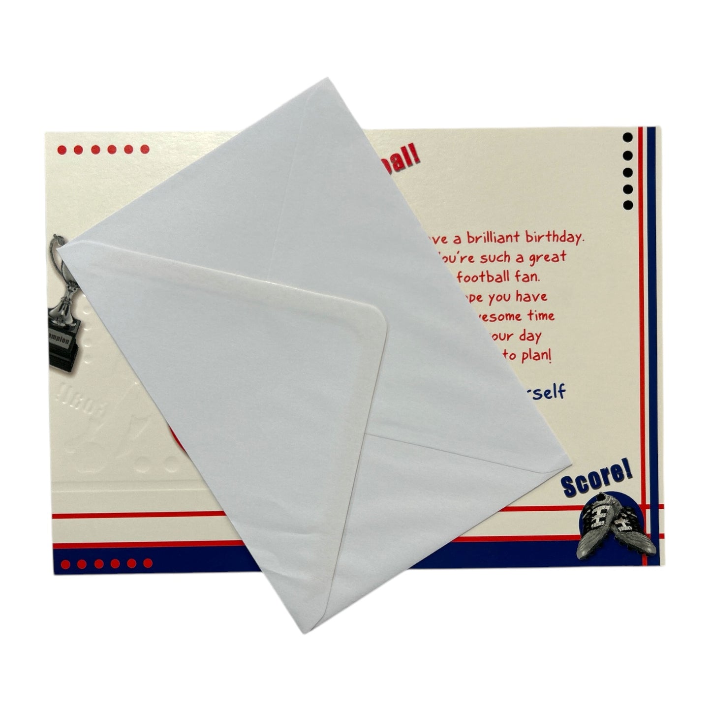 Age 11 Male Juvenile Playing Soccer Birthday Card