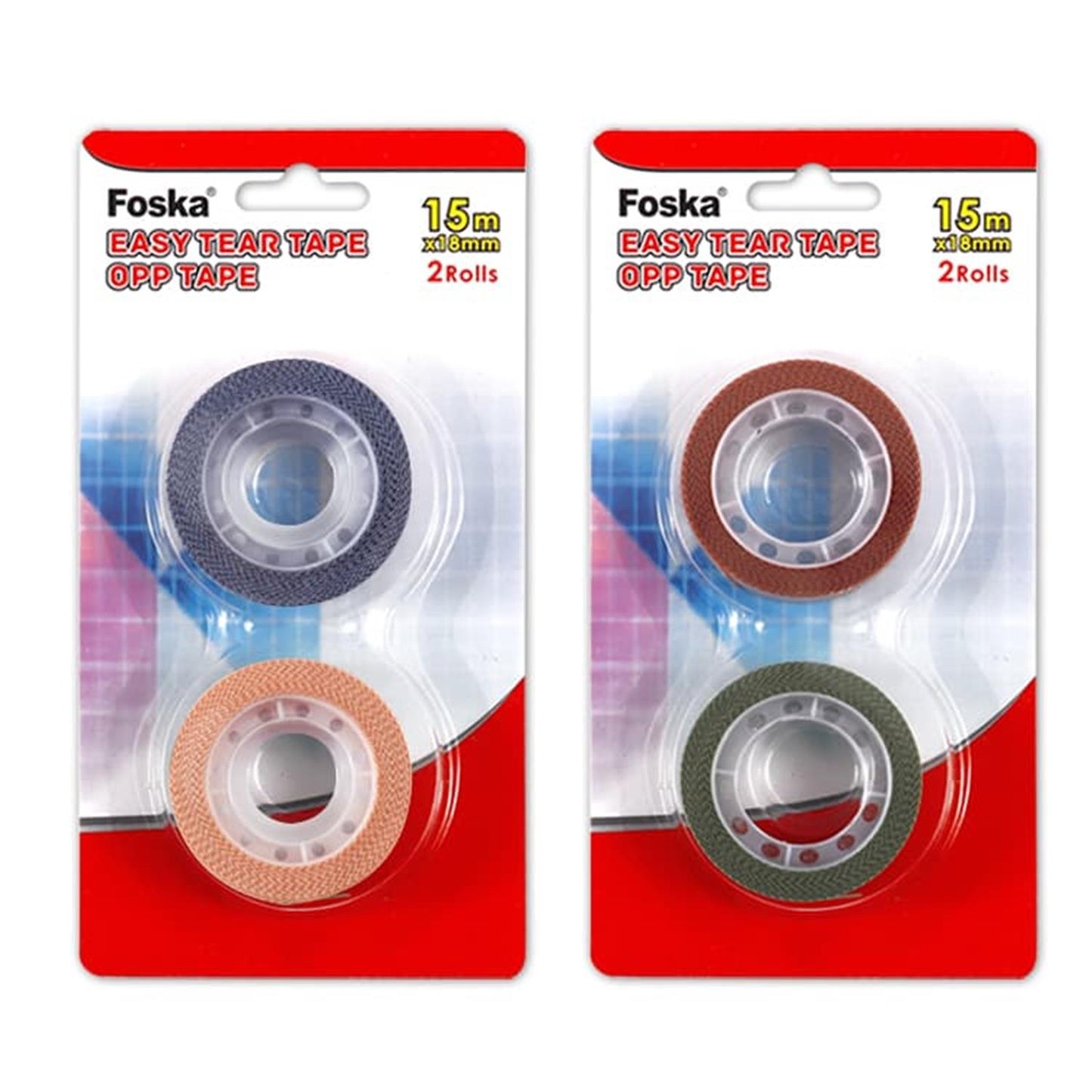 Pack of 2 Color Opp DIY Decorative Tapes 15m
