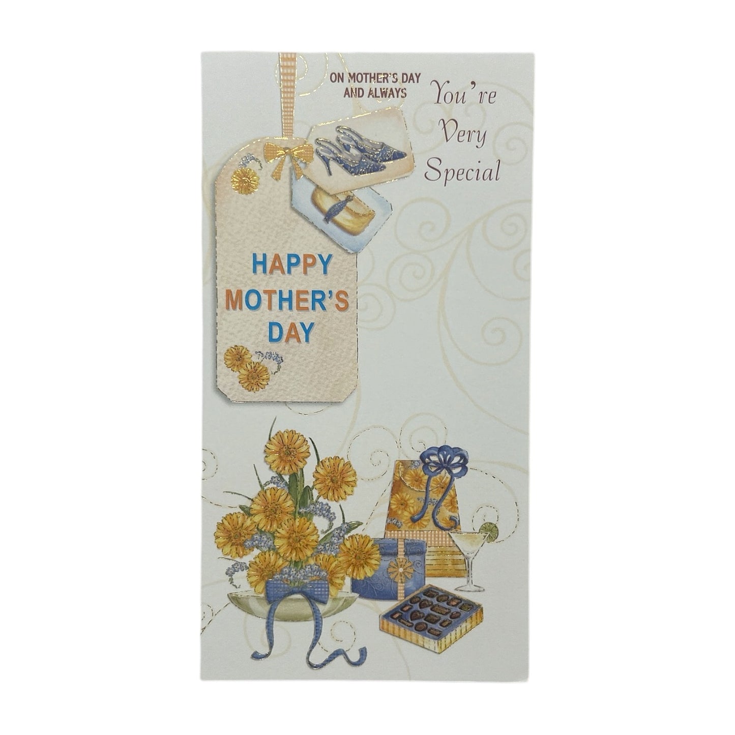 You're Very Special Bouquet of Yellow Flowers & Gifts Design Mother's Day Card