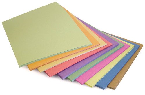 Pack of 100 A4 Multicoloured Sugar Paper