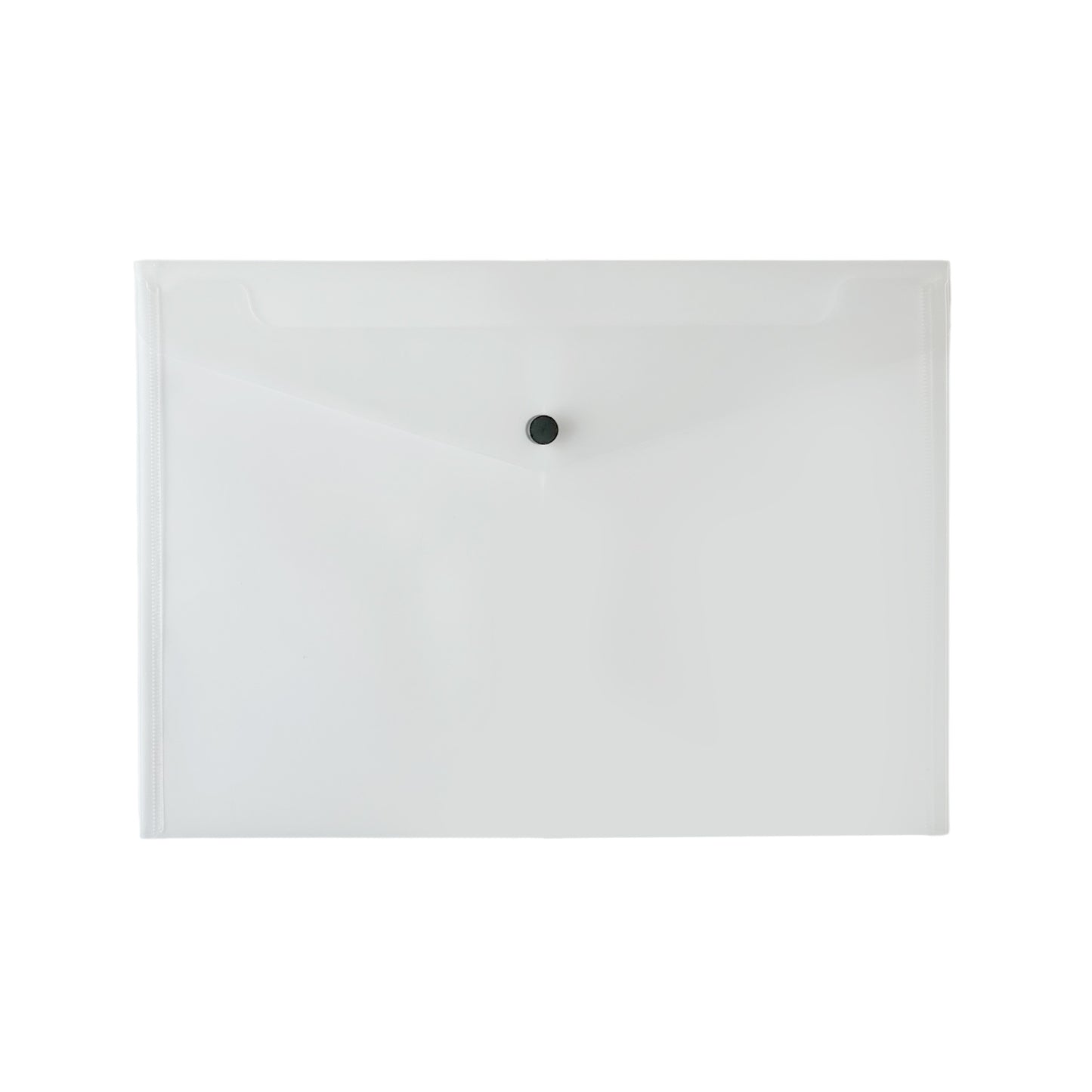 Pack of 12 A4 Clear Plastic Document Wallets by Janrax