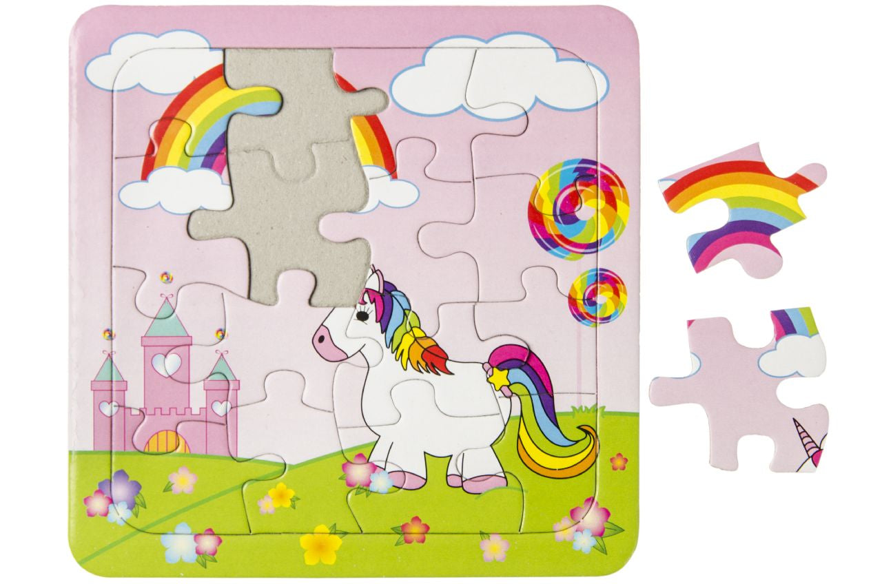 Pack of 12 Unicorn Mini Puzzle Games