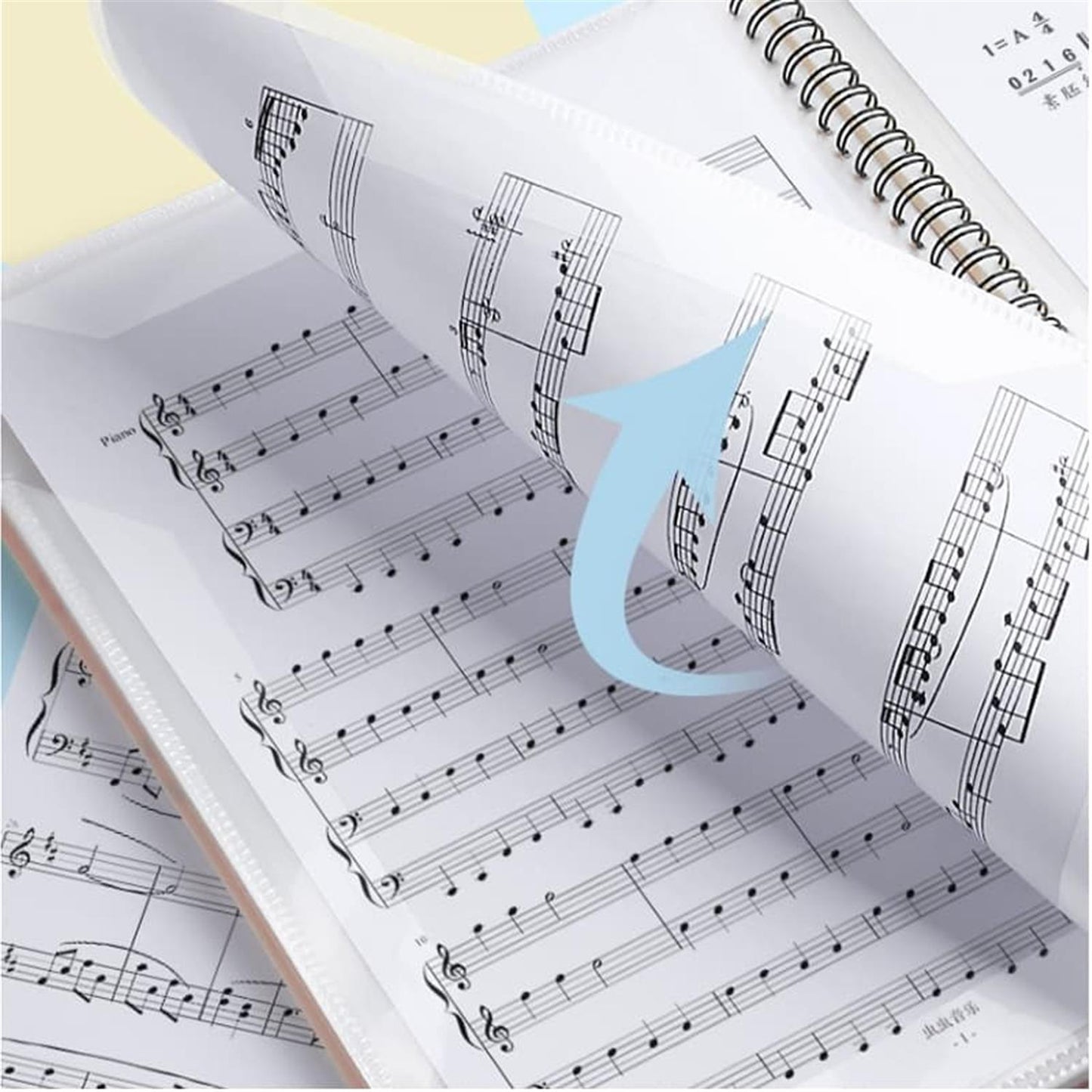 Single A4 30 Sheets PP Music Design Folders