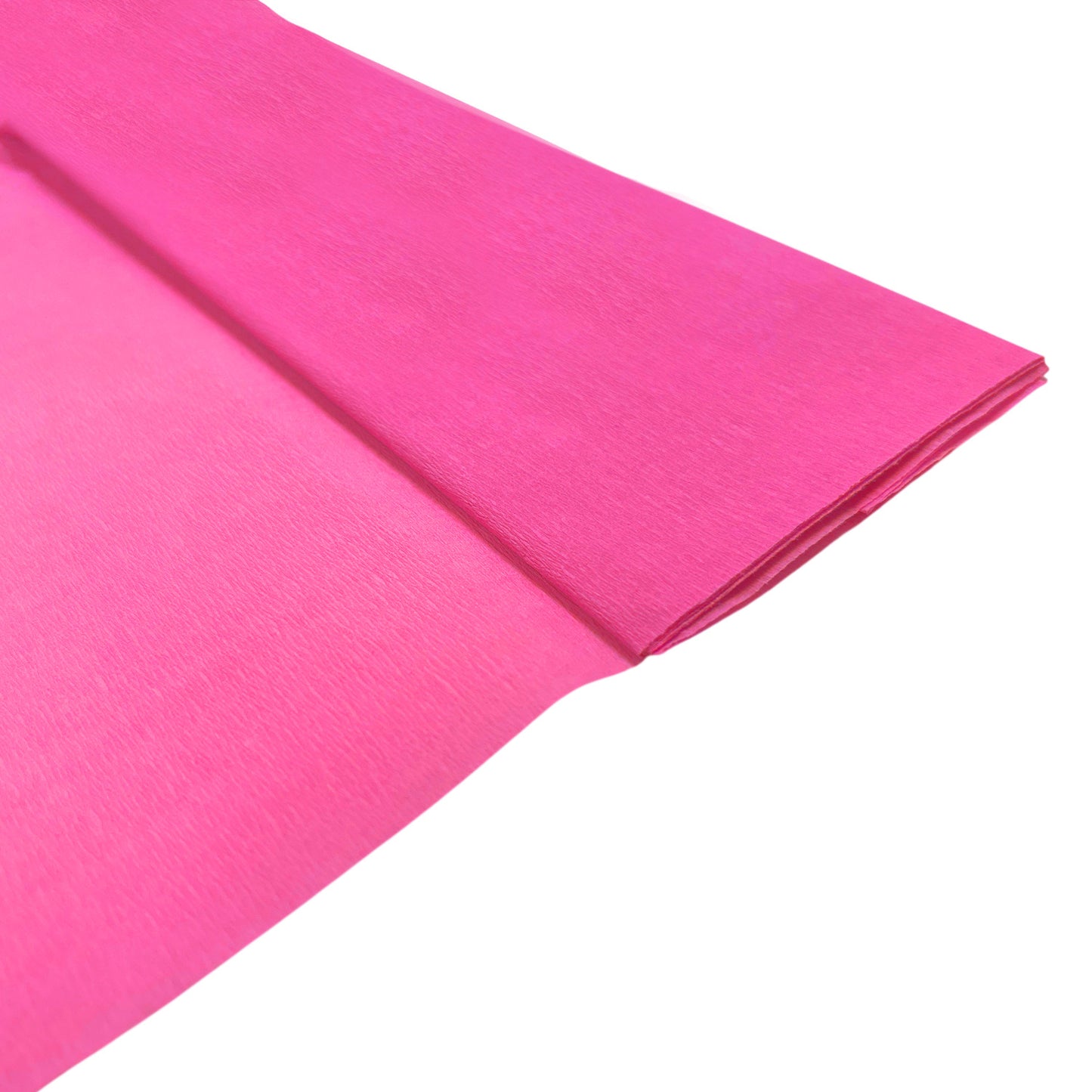 Hot Pink Crepe Paper Sheet 50cm x 2m 17GSM 35% Stretch Craft Paper