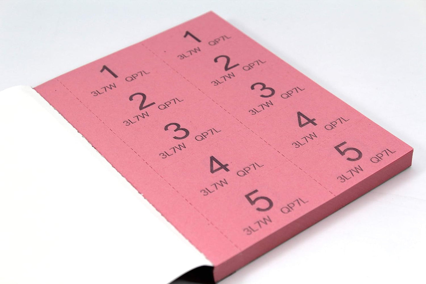 1 - 500 Raffle and Clockroom Tickets with Security Numbering