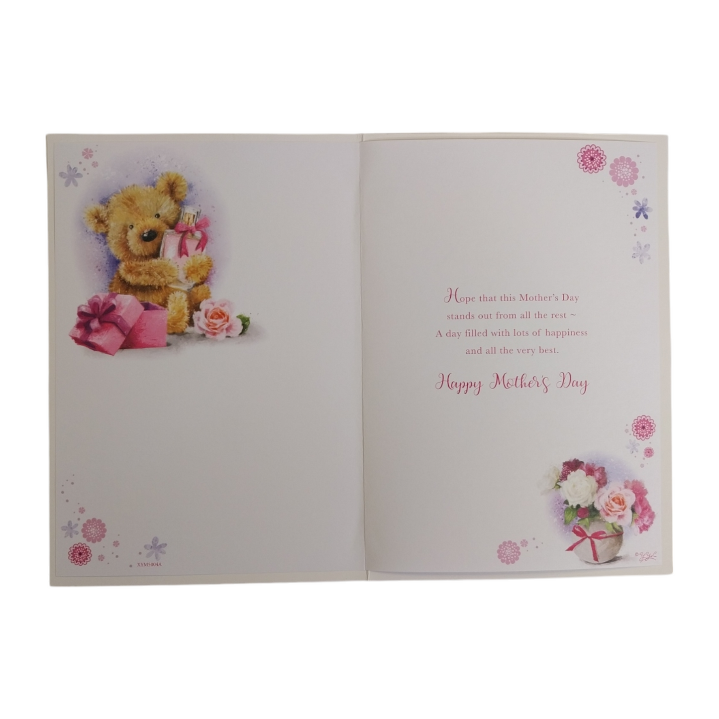 To A Special Mum Cute Teddy With Perfume Bottle Design Mother's Day Card