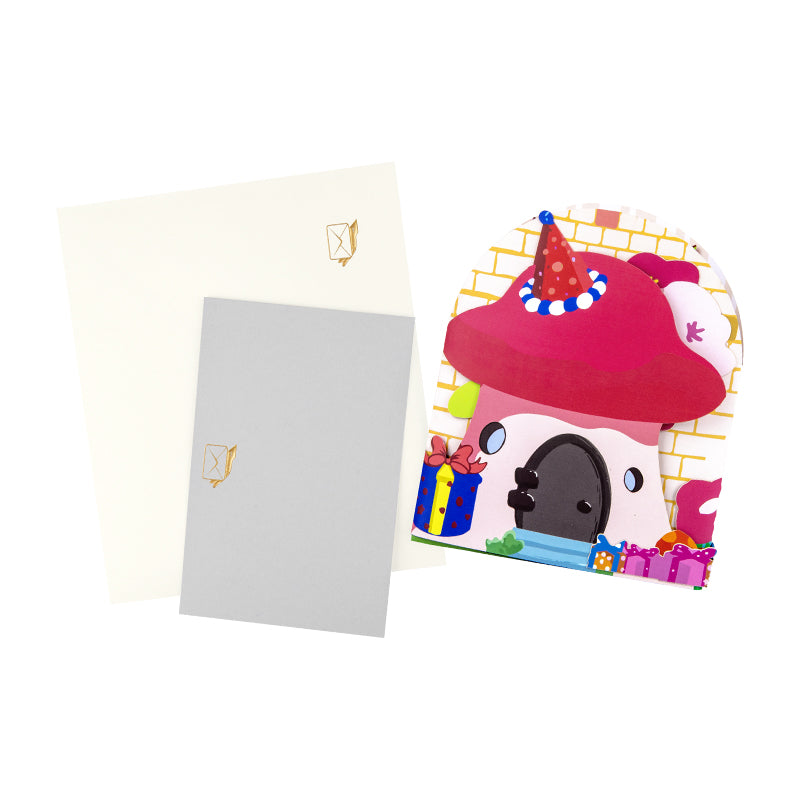 Meow Magic 3 Fold Pop Up Birthday Card