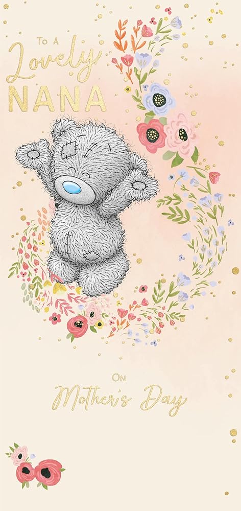Bear Stood With Paws Out Nana Mother's Day Card