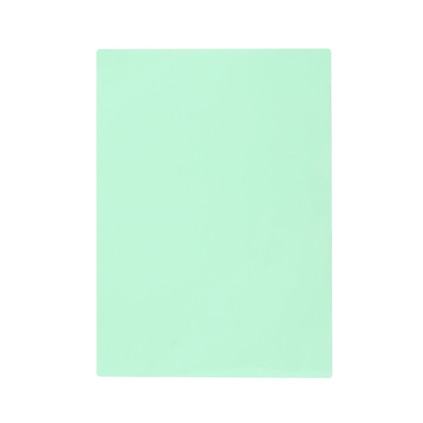 Pack of 16 A4 Plain Green Dyslexia Overlay Reading Sheets – PET Material, Rounded Corners