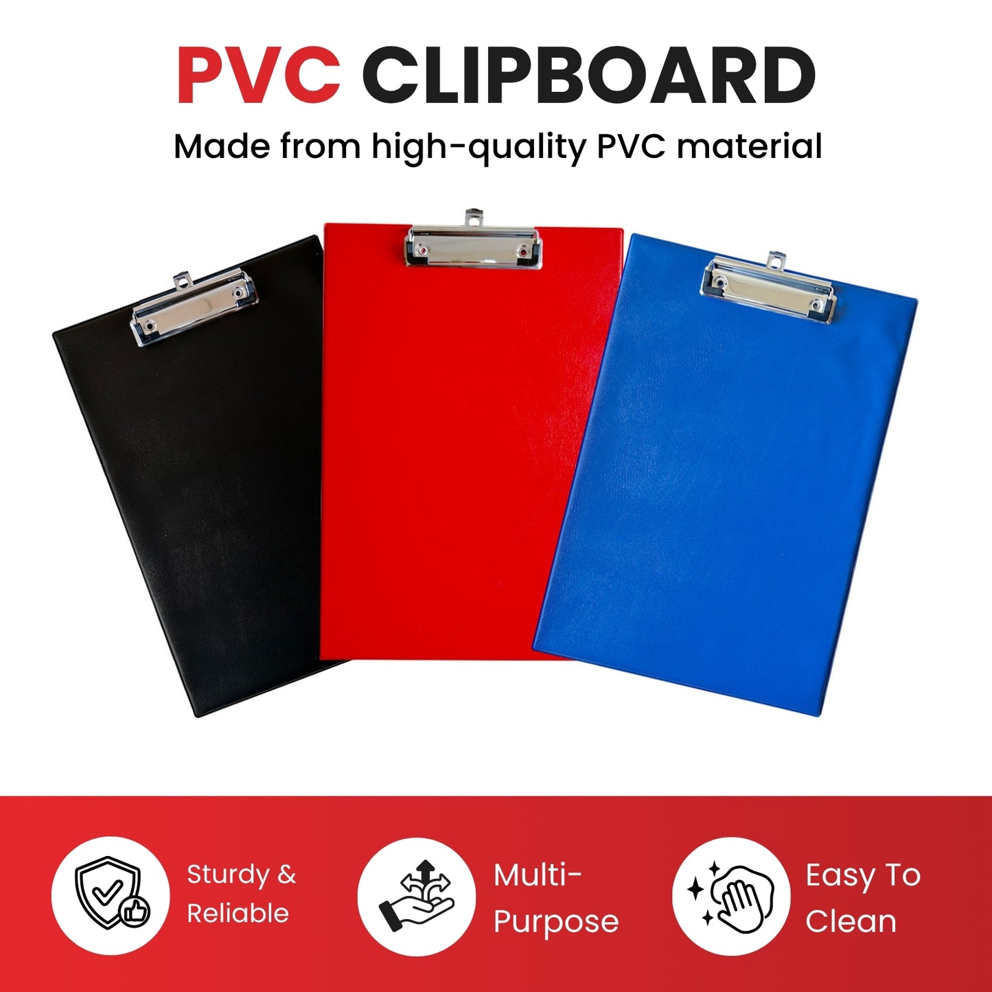 Janrax A4 Blue PVC Single Clipboard