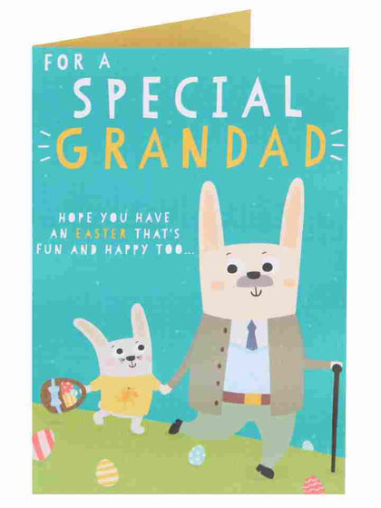Easter Rabbit Special Grandad Easter Card