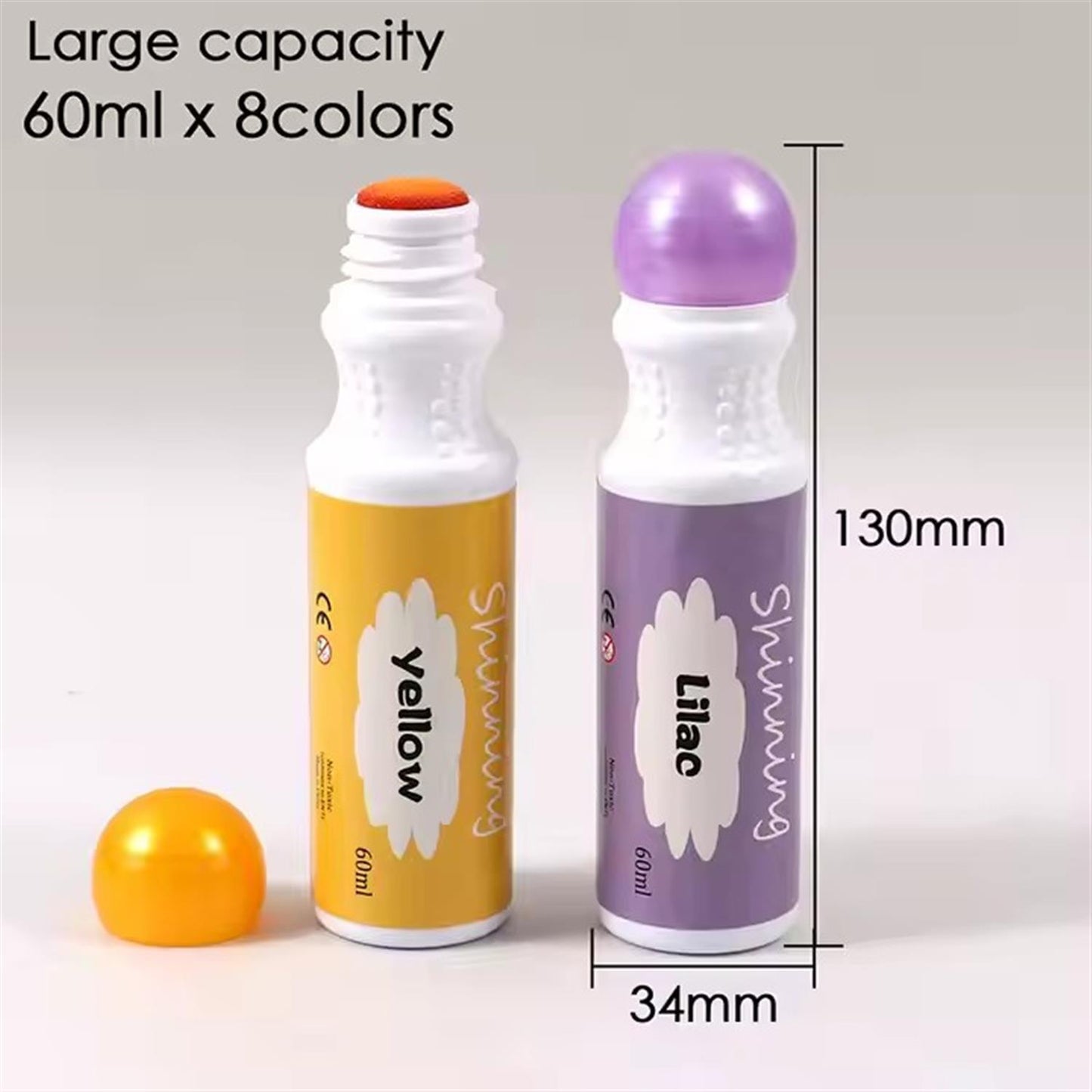 Pack of 8 Bright Washable Dot Markers