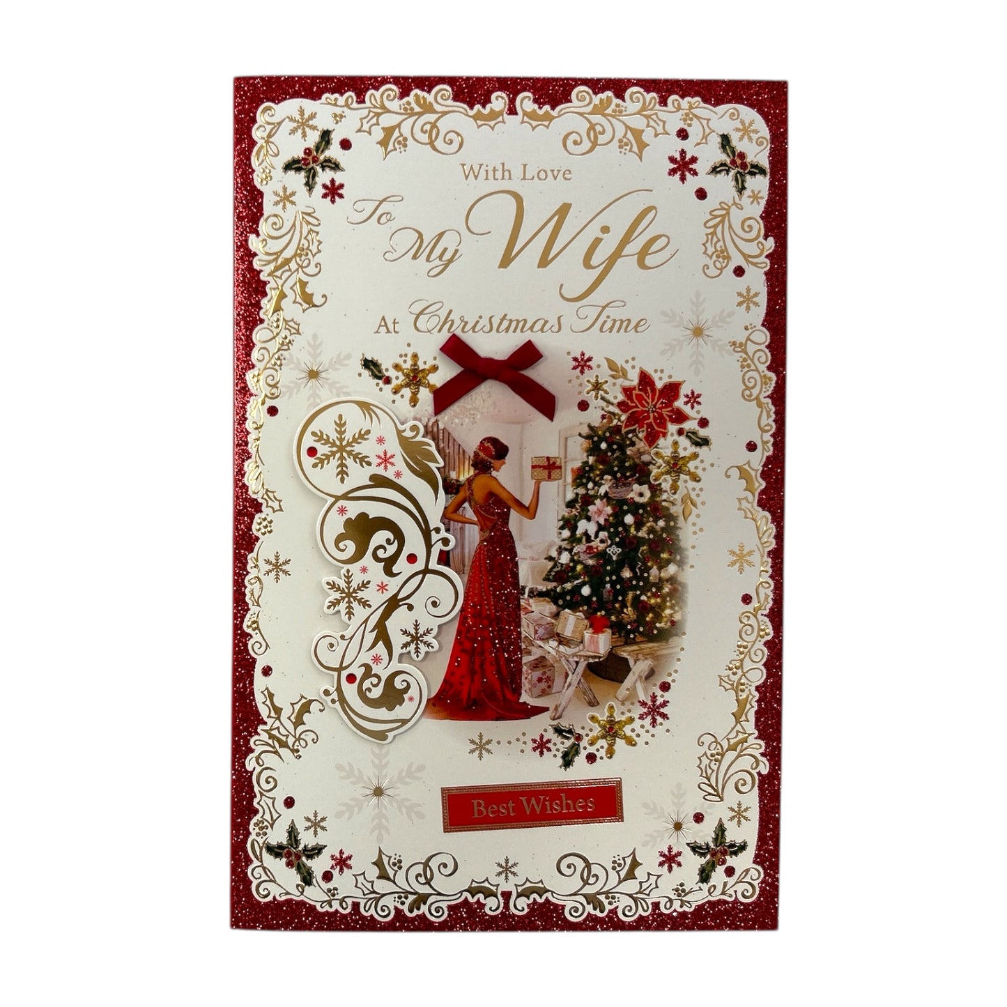 With Heartfelt Love to My Wife Christmas Card