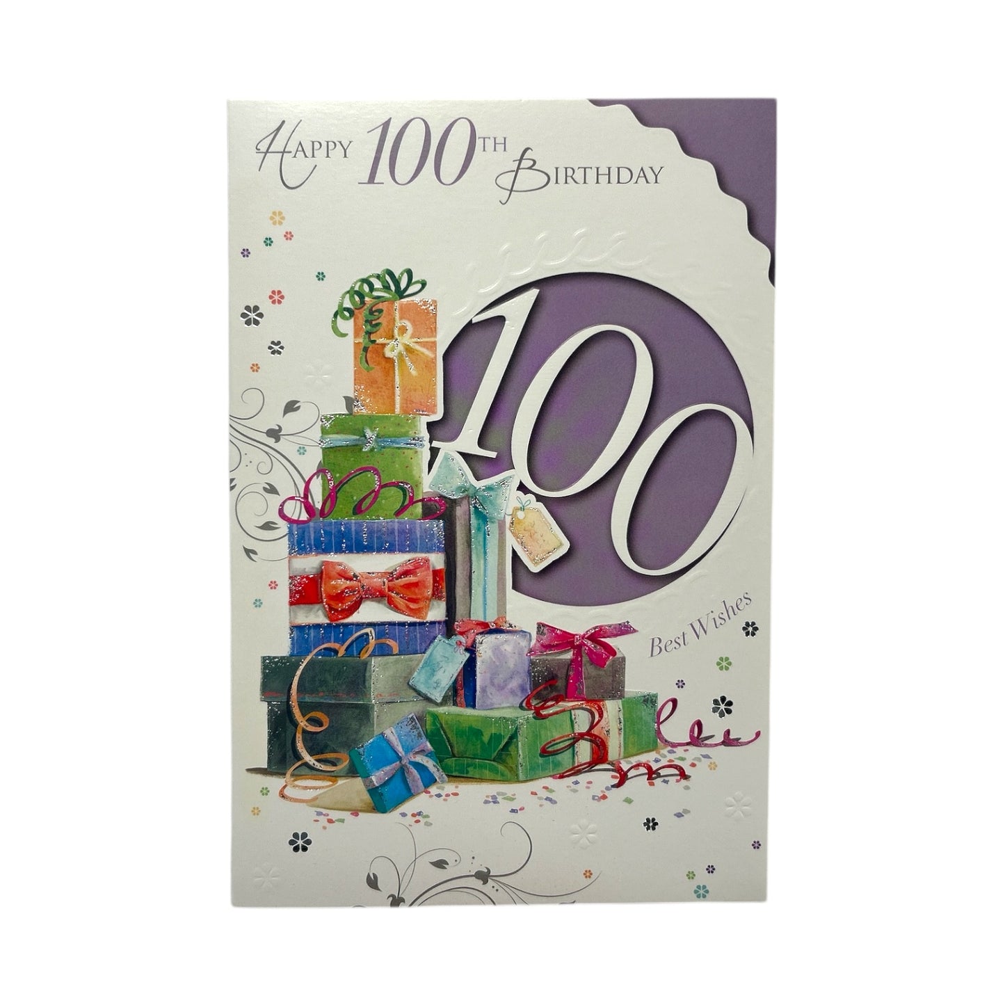 Best Wishes On 100th Birthday Gifts Design Open Celebrity Style Card