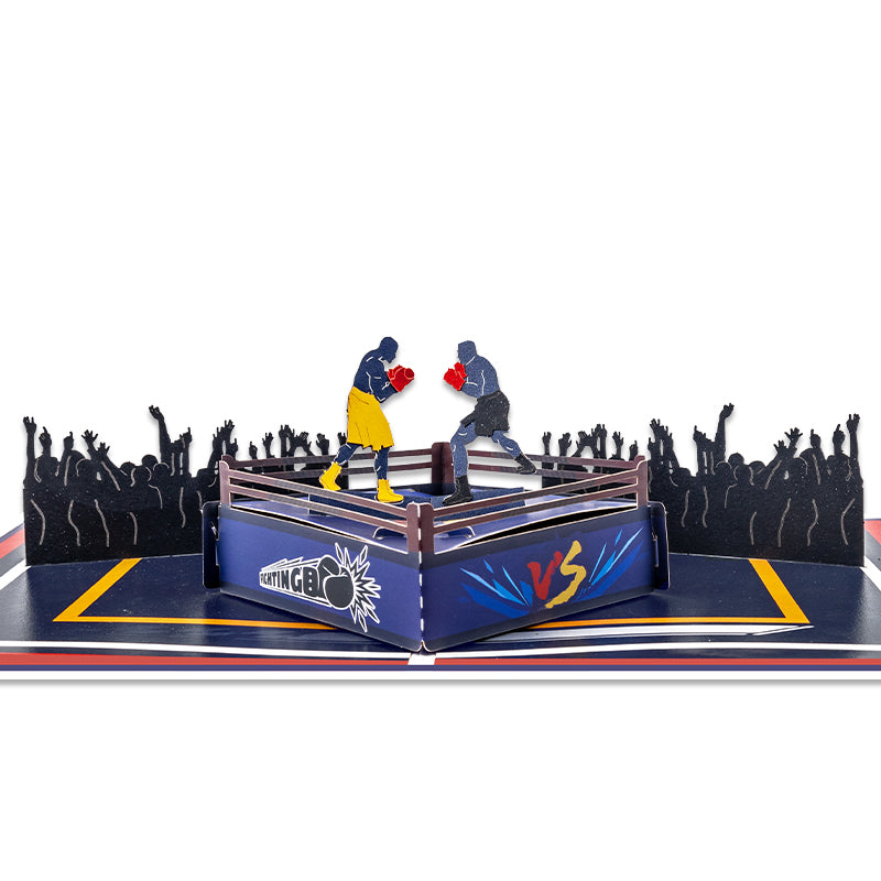 Fight & Fury Pop Up Boxing Greeting Card