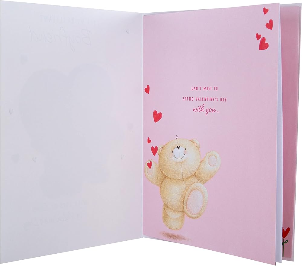 Adorable Forever Friends Design Luxury Boyfriend Valentine's Day Card