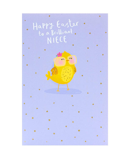 To A Brilliant Niece Chick Design Easter Card