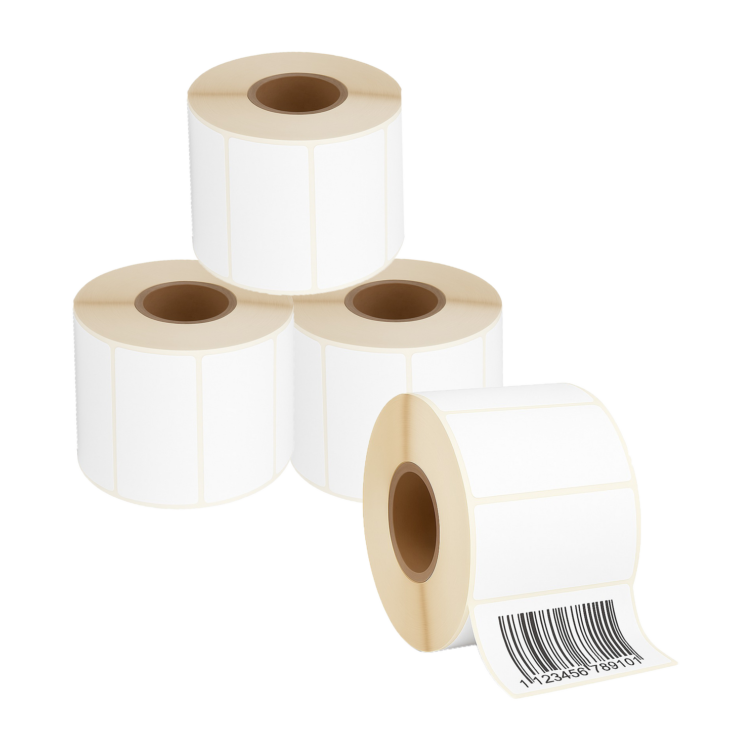 Pack of 1500 White Self Adhesive Thermal Printer Labels Roll 63.5 x 38.1mm