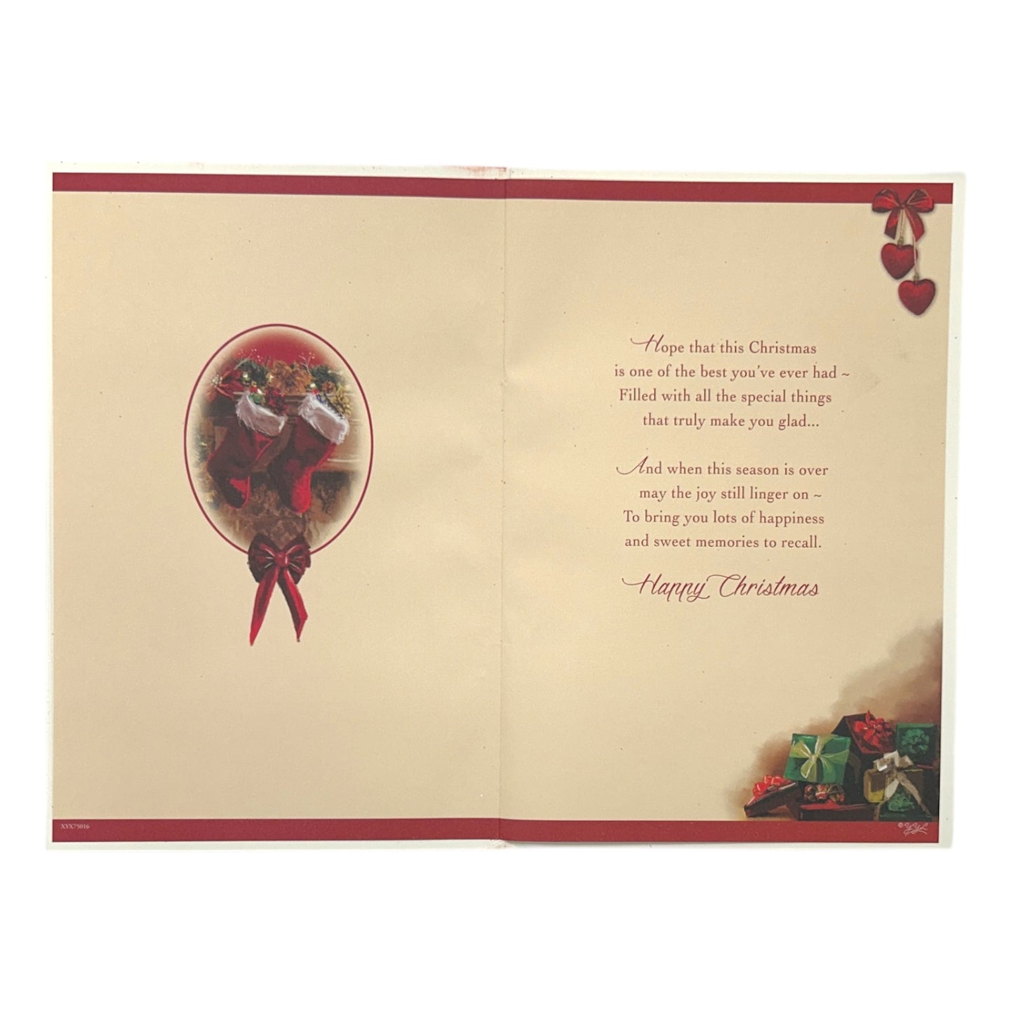 To a Special Son and His Family Cosy Fireplace Design Christmas Card