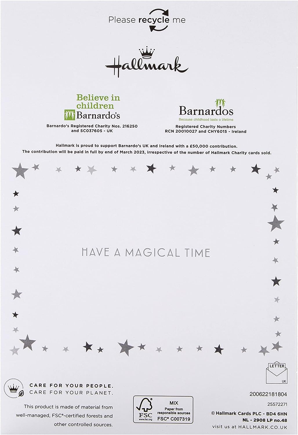 Pack of 5 Premium Santa and Reindeer Design Christmas Charity Cards